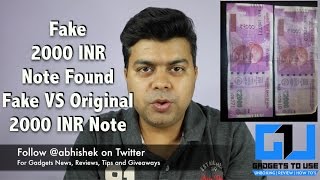Video thumbnail for Hindi | India Fake 2000 INR Note Found, Fake Vs Original 2000 INR Note | Gadgets To Use by GadgetsToUse
