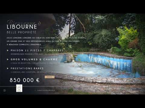 Demeure d'exception au cœur de Libourne ! Cabinet N.S.K. Immobilier