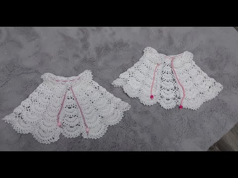 Pelerina crosetata pentru 3-6 luni #tutorial