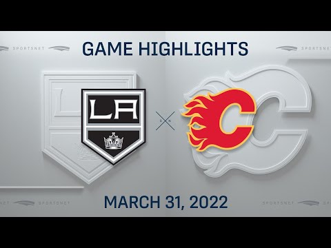 NHL Highlights | Kings vs. Flames - Mar. 31, 2022