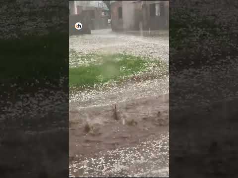 Una tormenta de piedra sorprendió a Nueva Galia
