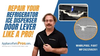 How to Replace LG/Kenmore Refrigerator Ice Dispenser Door Lever MFC62250201