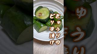 【きゅうり大量消費】きゅうりのピリ辛漬け#きゅうり #漬物 #簡単レシピ #まいにちごはん #ズボラ飯 #おつまみ #今日の晩ごはん #とうがらし
