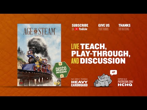 Age of Steam: Disco Inferno 3p Teaching, Play-through, & Round table by Heavy Cardboard