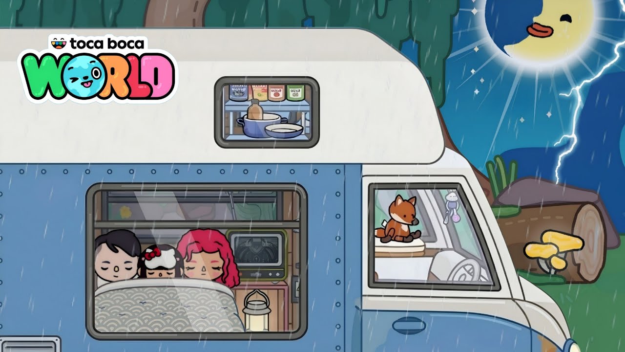 A Rainy Day in Our Mobile Home: Cozy Design Idea | ASMR | Toca Boca 🌍