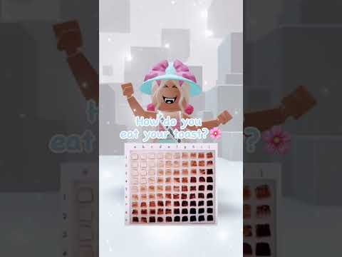 || HOW DO YOU MAKE YOUR TOAST?🍞💕✨ || (ROBLOX TREND) || #shorts #roblox #trend ||
