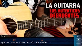 Como tocar LA GUITARRA Los Auténticos Decadentes | Tutorial Acordes