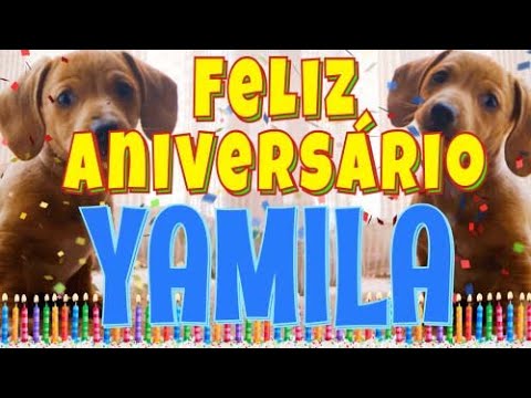 Feliz Aniversário Yamila! (Cachorro Falando Engraçado) Parabéns Yamila