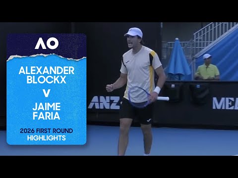Alexander Blockx v Jaime Faria Highlights | Australian Open 2026 First Round