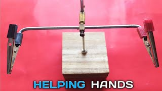 How to make a helping hand at home || Supporting Hands for Soldering DIY || Creative Everyone