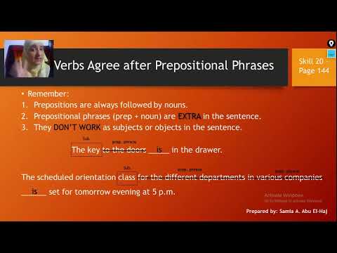 Written Expression Skills: 20 + 21+ 23  (Subject / Verb Agreement)