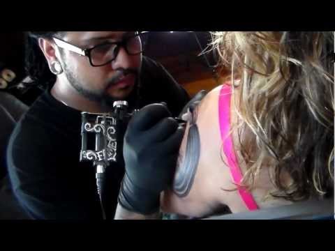 Day of the dead tattoo by: Fame Montalvo.wmv