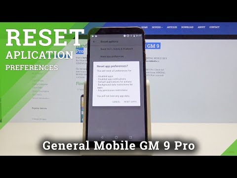 How to Reset App Preferences in GENERAL MOBILE GM 9 Pro - Restore App Settings