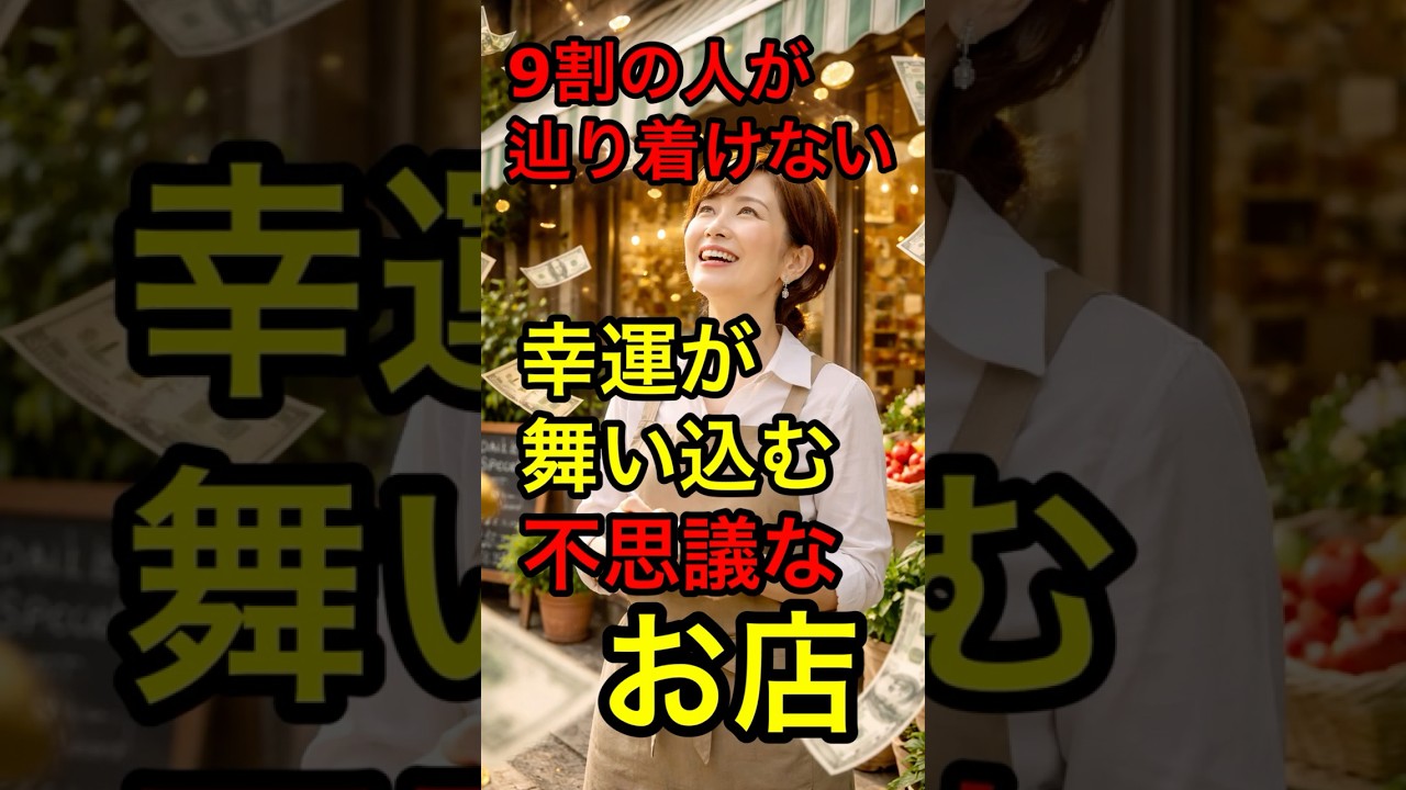 9割がたどりつけない幸運が舞い込む不思議なお店  #神社 #願い事 #開運 #運気アップ  #雑学 #スピリチュアル #金運 #占い #豆知識  #風水 #お金 #開運日 #運勢