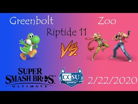 Riptide 11 CCSU Smash Ultimate - Greenbolt (Yoshi) vs Zoo (Sheik, Terry)