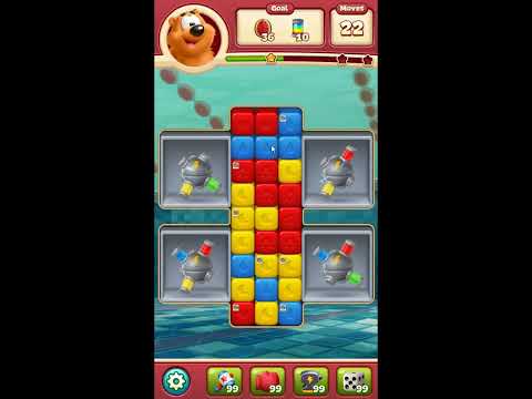 Toon Blast Level 7985 - NO BOOSTERS 🐻🐺🐱 | SKILLGAMING ✔️