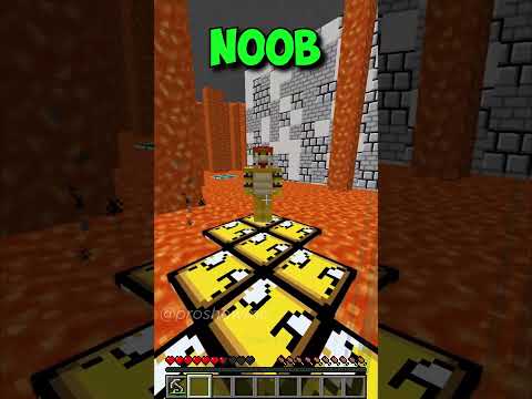 ProShow - NOOB vs BOWSER vs PRO: Minecraft Parkour (Running Out Of Time) #shorts