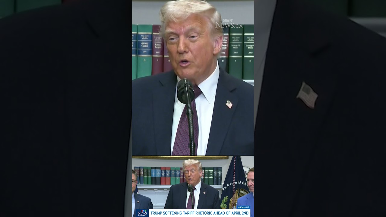 Trump softening tariff rhetoric ahead of april 2nd