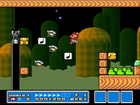SMB3 for Super Mario All-Stars Custom Level #6 - World 1-4