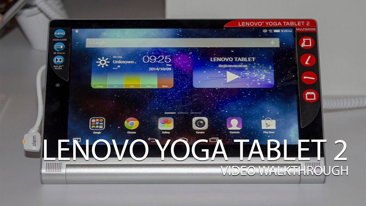 Lenovo Yoga Tablet 2 video walkthrough - YouTube