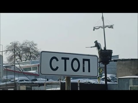 Driving the streets of Khabarovsk, Russia - Feb 7, 2026