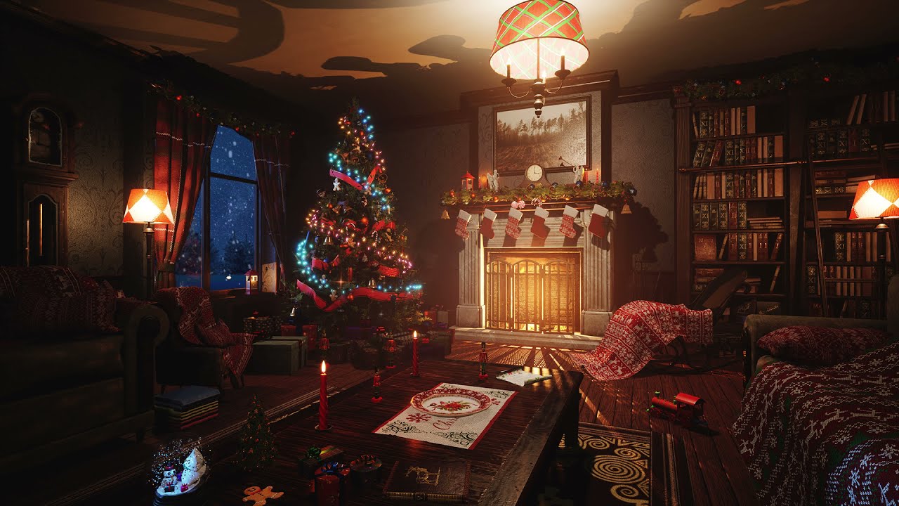 ASMR「クリスマス」古時計のある、お婆ちゃんの部屋【環境音BGM】クリスマスメドレー🎄癒しオルゴール