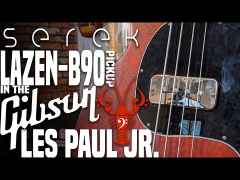 Gibson Les Paul Junior Tribute DC Bass Worn Ebony with Upgrades image 7