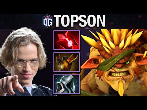OG.TOPSON SMURF BRISTLEBACK WITH BLOODSTONE - DOTA 2 7.28 GAMEPLAY