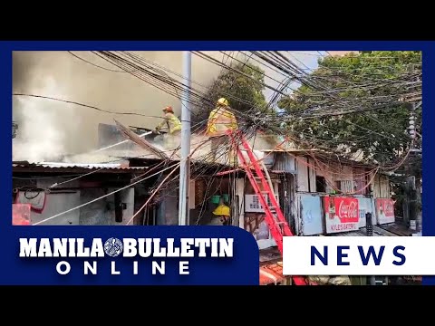 Fire hits residential area in Malate, Manila