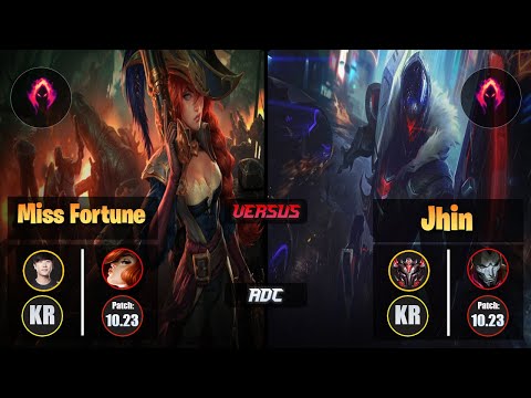 Ruler MISS FORTUNE (ADC) [Dark Harvest] VS JHIN - Grandmaster KR Patch 10.23