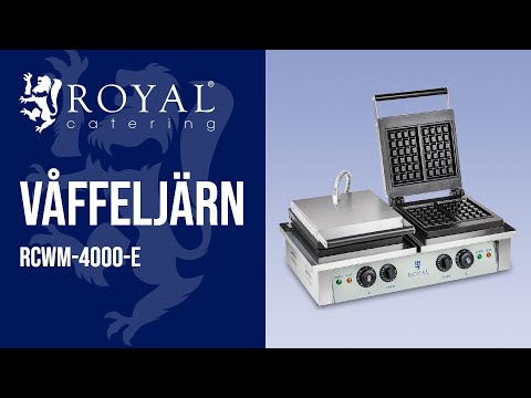 video - Våffeljärn - 2 x 2000 W - Rektangulärt