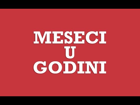 Španski | Španjolski Jezik - 05 Meseci U Godini Na Španskom Jeziku (Srpski) - Meses del año