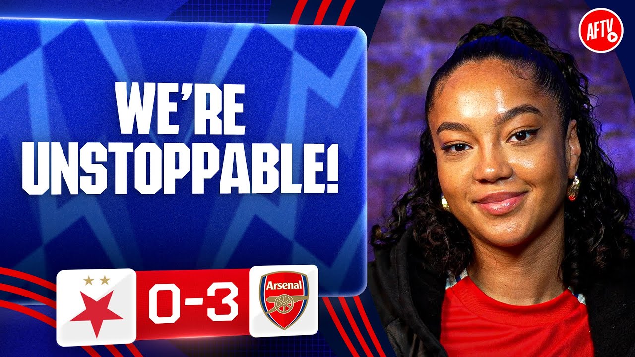 We're Unstoppable! (Liv) | Slavia Prague 0-3 Arsenal