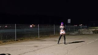 Sissy Heidi Bottoms, out in public crossdressing and ready to serve.
