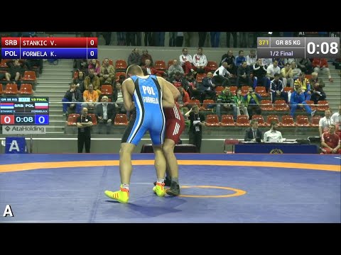 Semifinal GR - 85 kg: Vladimir STANKIC (SRB) df. Krystian FORMELA (POL), 2-1