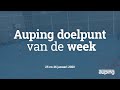 Auping Doelpunt van de Week: 25 en 26 januari 2020
