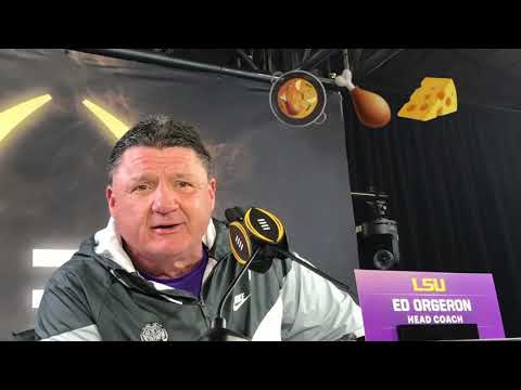 Video: Ed Orgeron On 4 Gumbos, A CFP Berth In Louisiana, Joe Burrow Stories & More