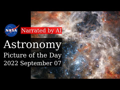 APOD: 2022-09-07 - Tarantula Stars R136 from Webb (Narrated by Salli)