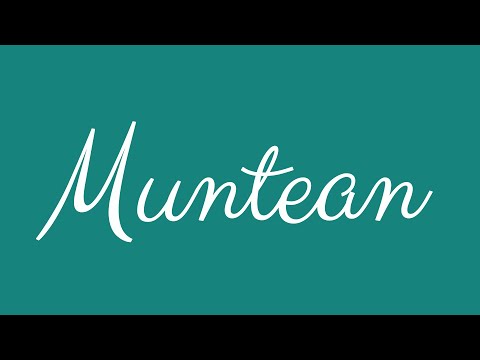 Learn how to Sign the Name Muntean Stylishly in Cursive Writing