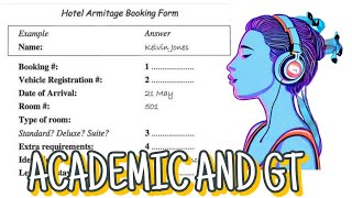 HOTEL ARMITAGE BOOKING GORM IELTS LISTENING WITH ANSWERS