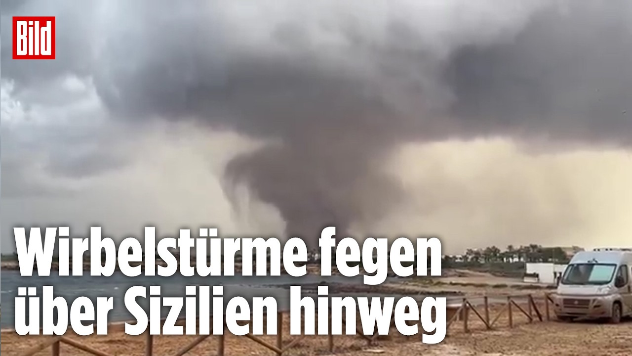 ITALIEN: Tornado wütet im Mittelmeer – Zerstörung auf Sizilien