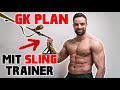Sling Trainer MUSKELAUFBAU TRAININGSPLAN für zu Hause (Ganzkörpertraining)