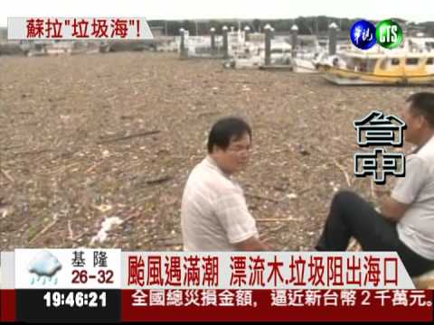 漂流木塞梧棲港 高美溼地滿垃圾