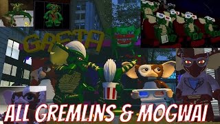 LEGO Dimensions - All Gremlin and Mogwai Easter Egg Appearances in Gremlin Adventure Wolrd