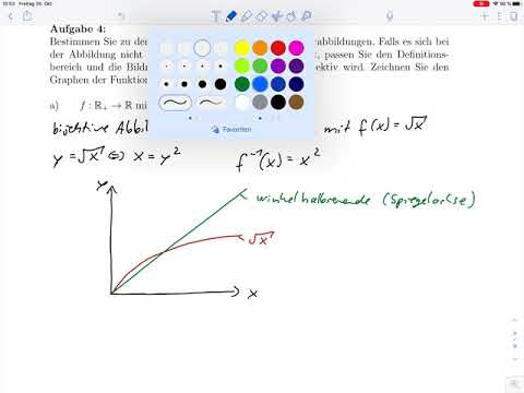 Übungsblatt2.1 – Abbildungen – Umkehrfunktion und Bijektivität Aufg.3 bis 5