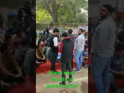 Ram sir , Ashish sir, Rishi sir, sagar sir and many more at jantar mantar l Protest for railways.