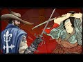 Could a Samurai with Katana Beat a Musketeer with Rapier?
