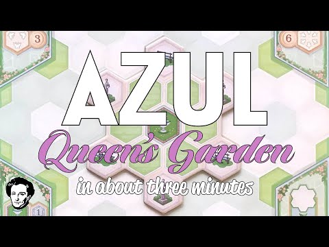 Azul Queens Garden in about 3 minutes - Board game review