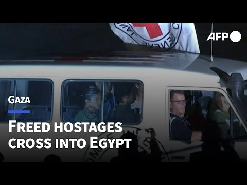 Released hostages cross from Gaza Strip into Egypt | AFP