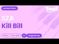 SZA - Kill Bill (Piano Karaoke)